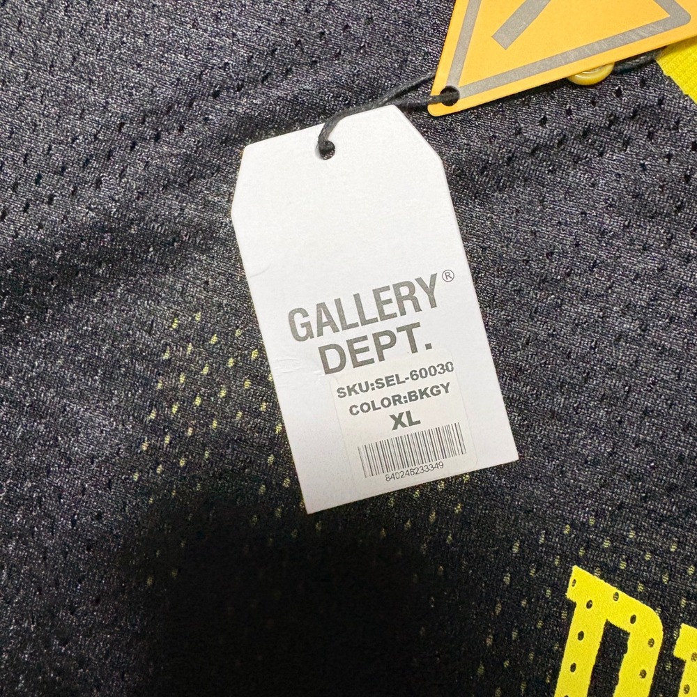 Gallery Dept Earth Crisis Mesh Jersey Mens XL NWT Black Neon Green SEL-60030 - Picture 7 of 11